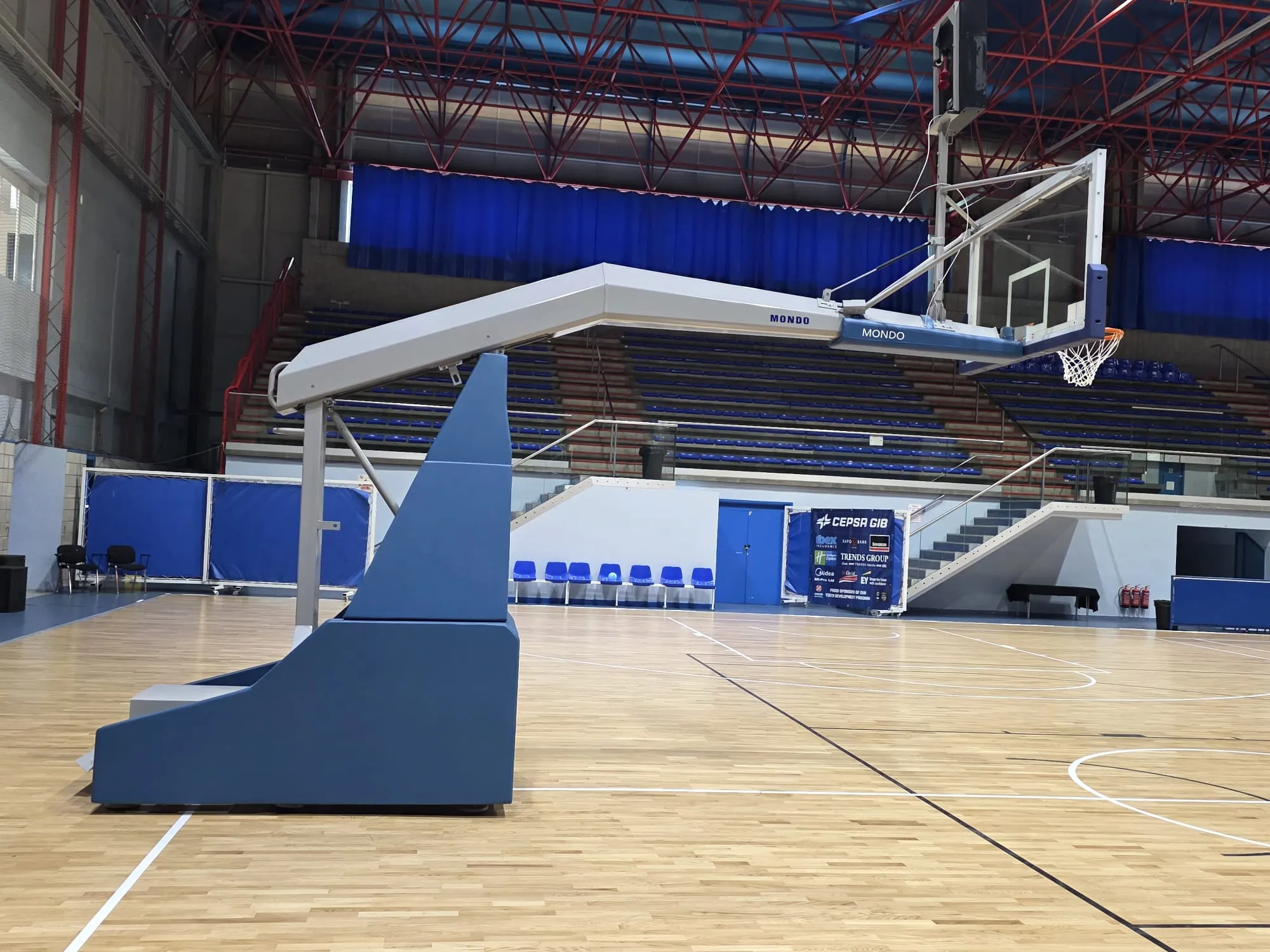 Football pitch with sports installation by AIDAMAR INNOVA